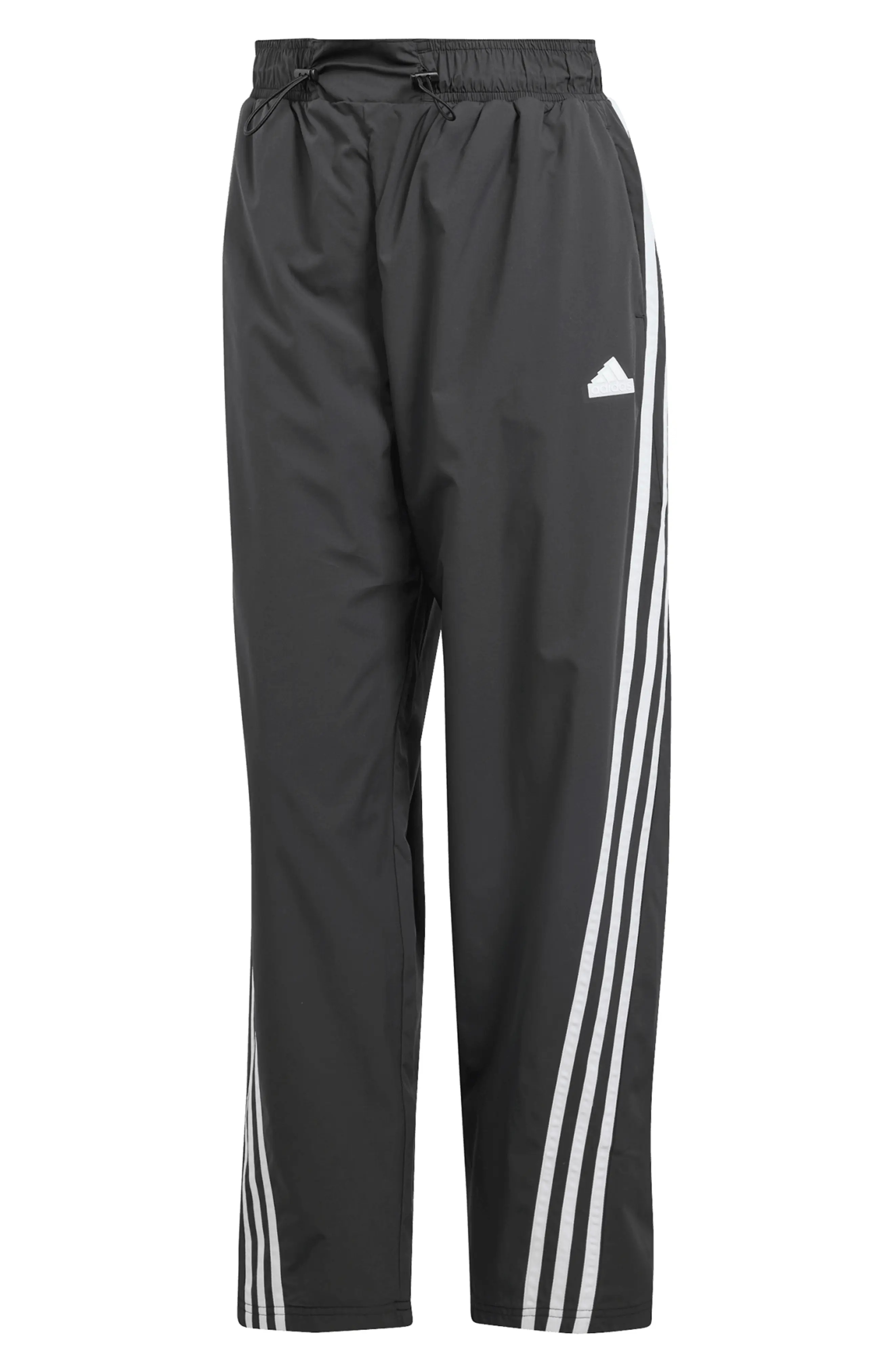 Future Icons 3-Stripes Recycled Polyester Ripstop Track Pants in Black/White - 5