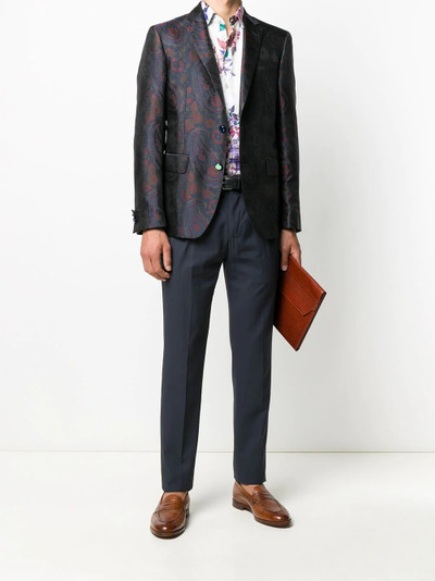 Etro paisley single breasted jacket outlook