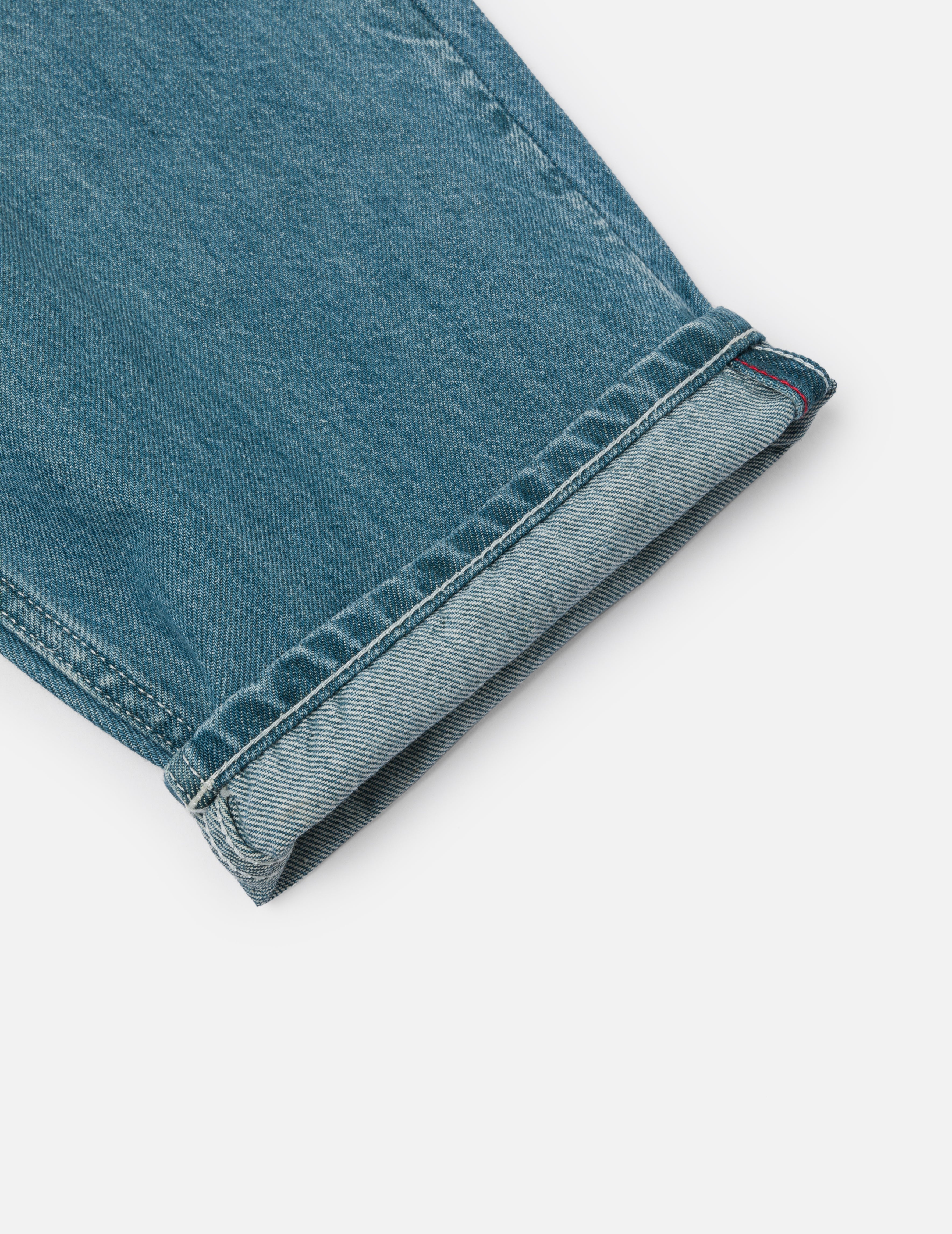 Playful Seagull Print Pocket Loose Fit Jeans #2038 - 10