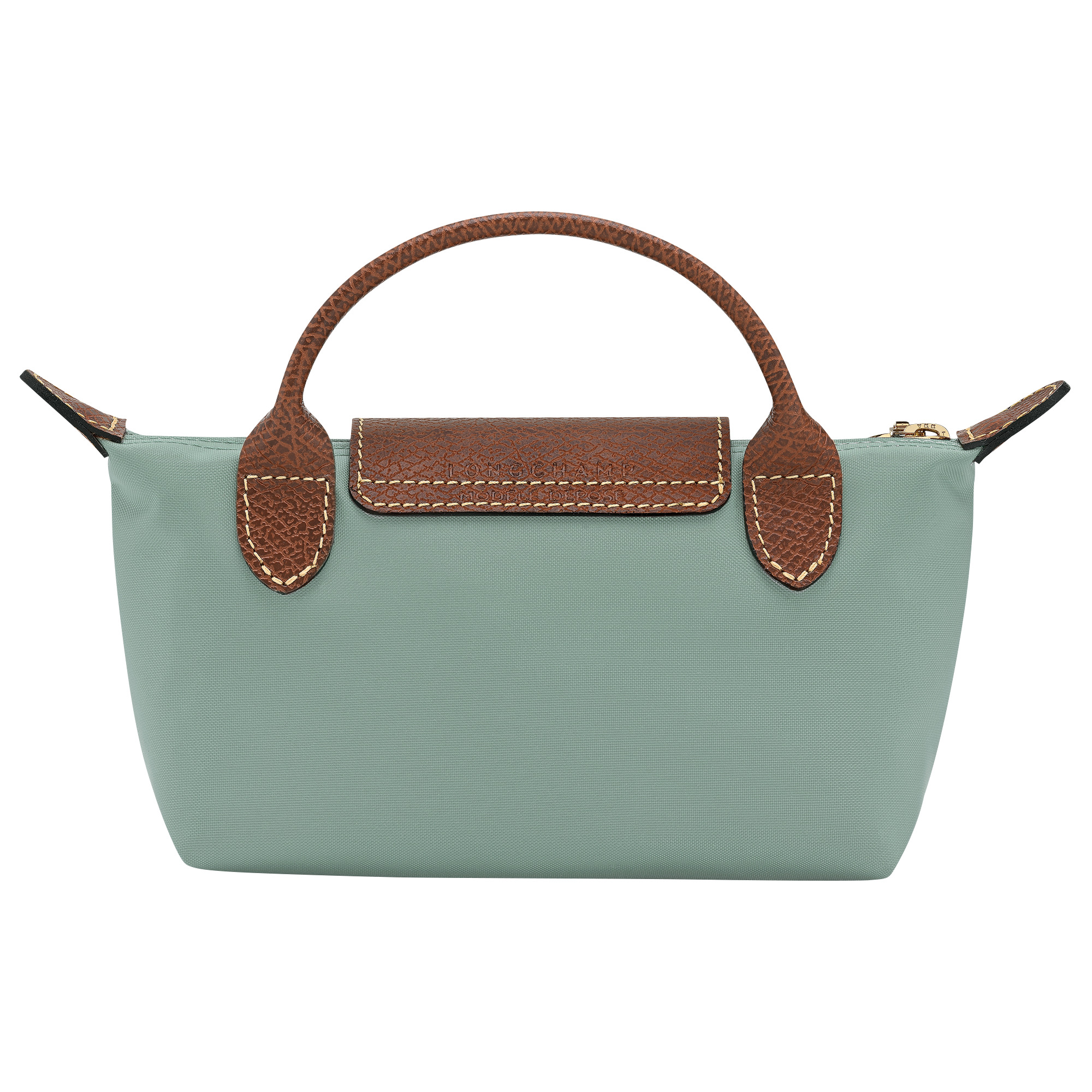 Le Pliage Original Pouch with handle Celadon - Recycled canvas - 4