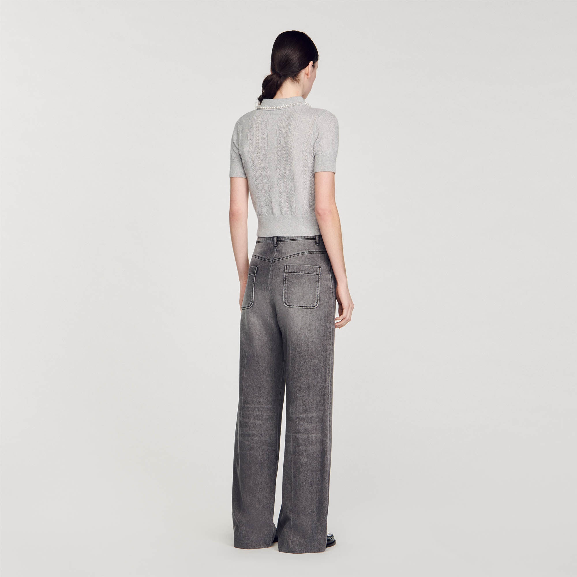 CROPPED POLO-NECK JUMPER - 6