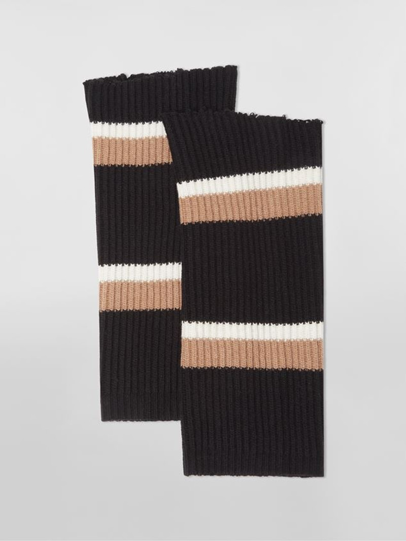 CONTRAST STRIPED VIRGIN WOOL SLEEVES 1