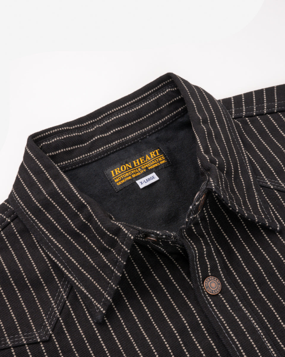 IHSH-227-BLK 12oz Wabash CPO Shirt - Black - 13