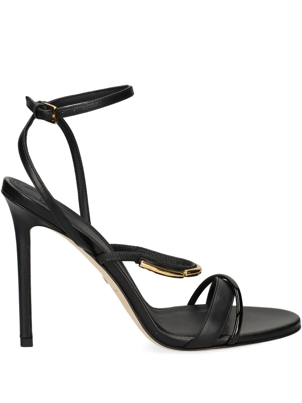 buckle-strap heeled sandals - 1