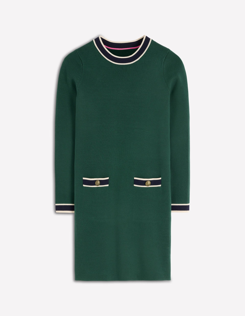 Holly Knitted Shift Dress-Emerald Night 7