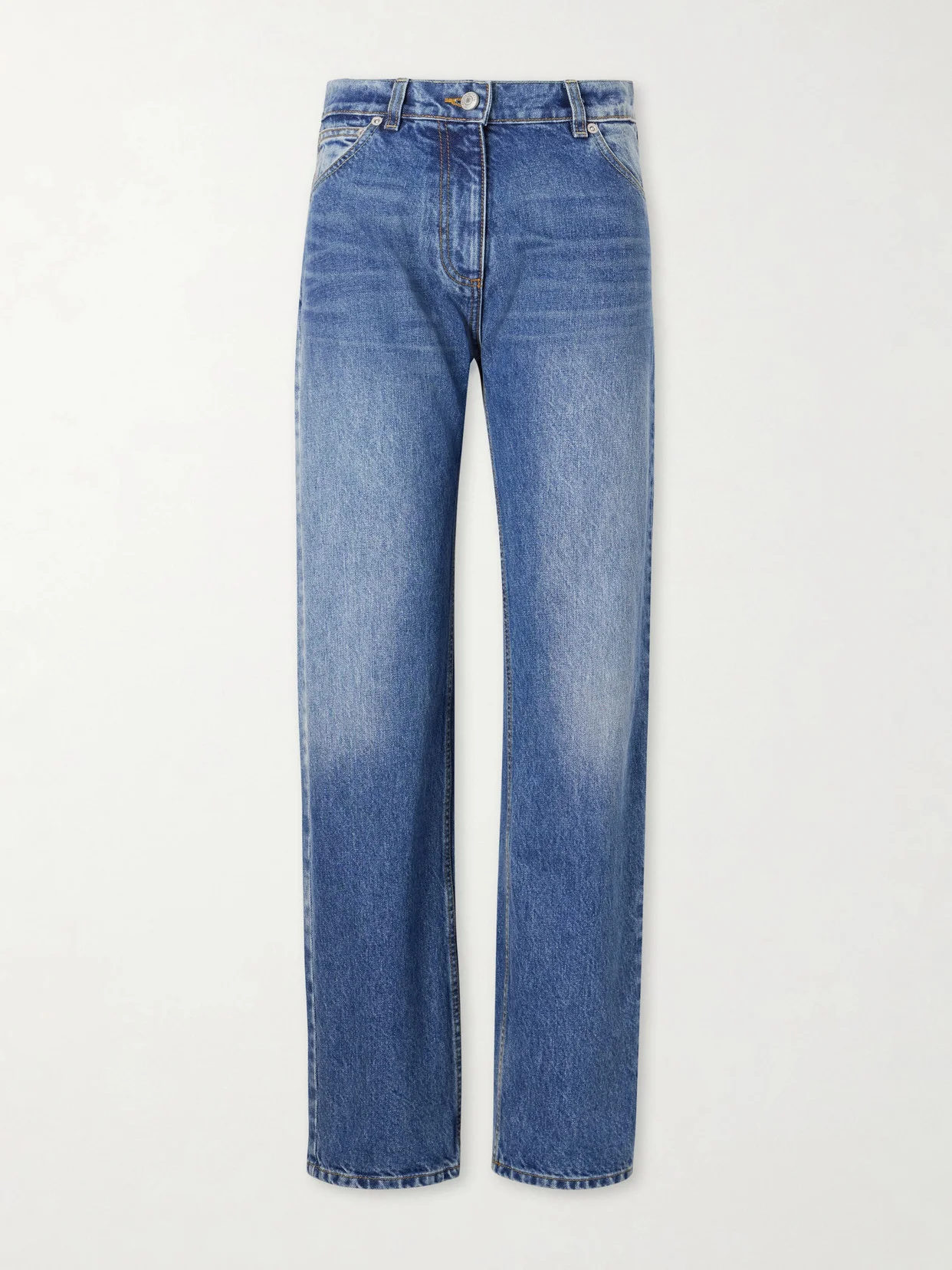High-rise Straight-leg Boyfriend Jeans - 1