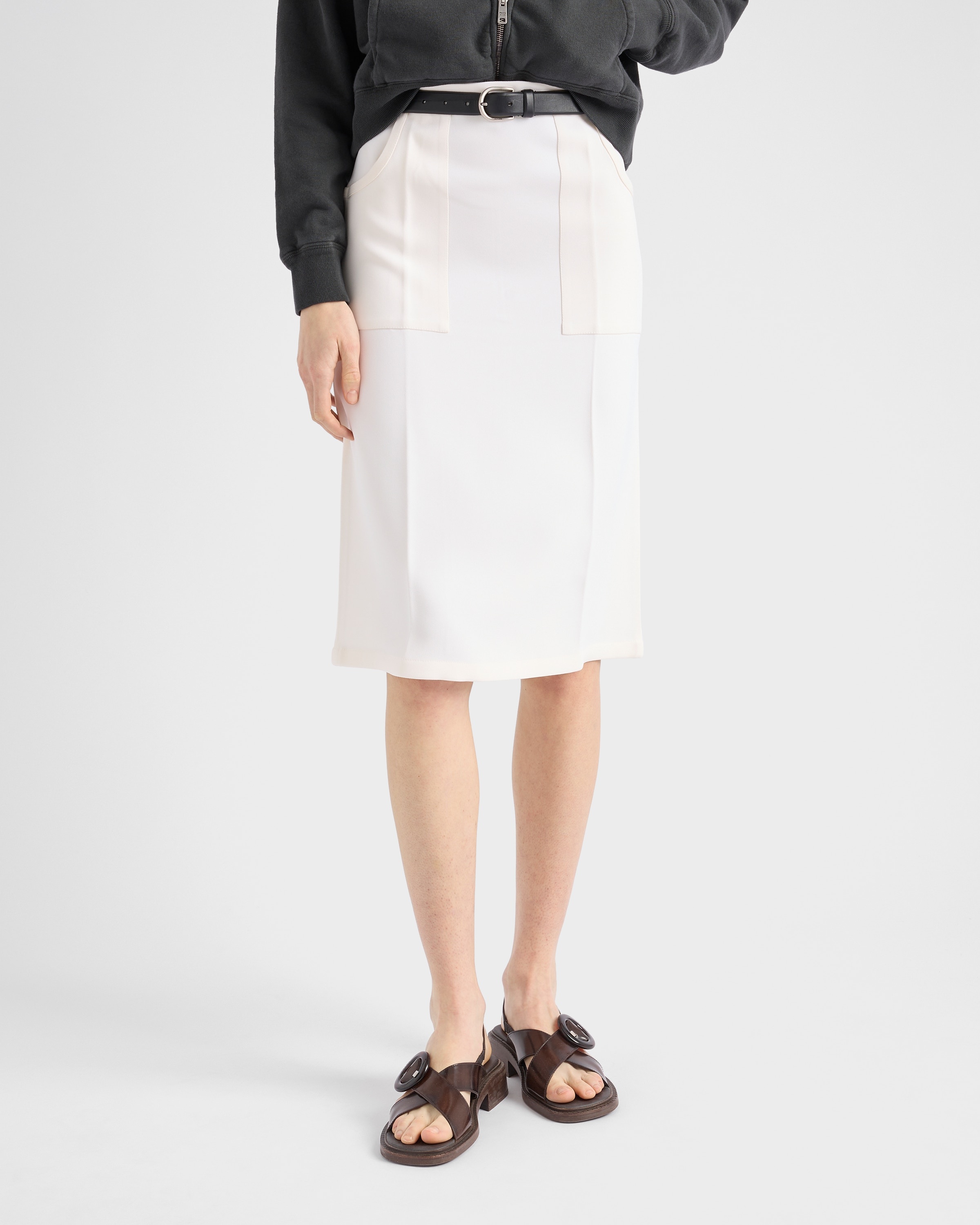 Compact sablé skirt - 4