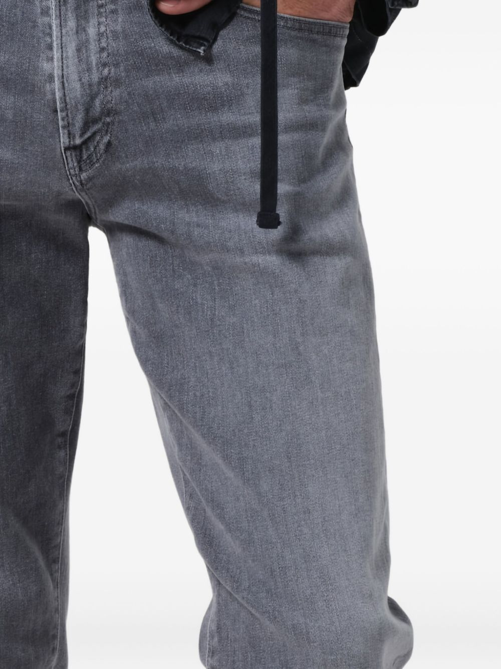 whiskering-effect jeans - 5