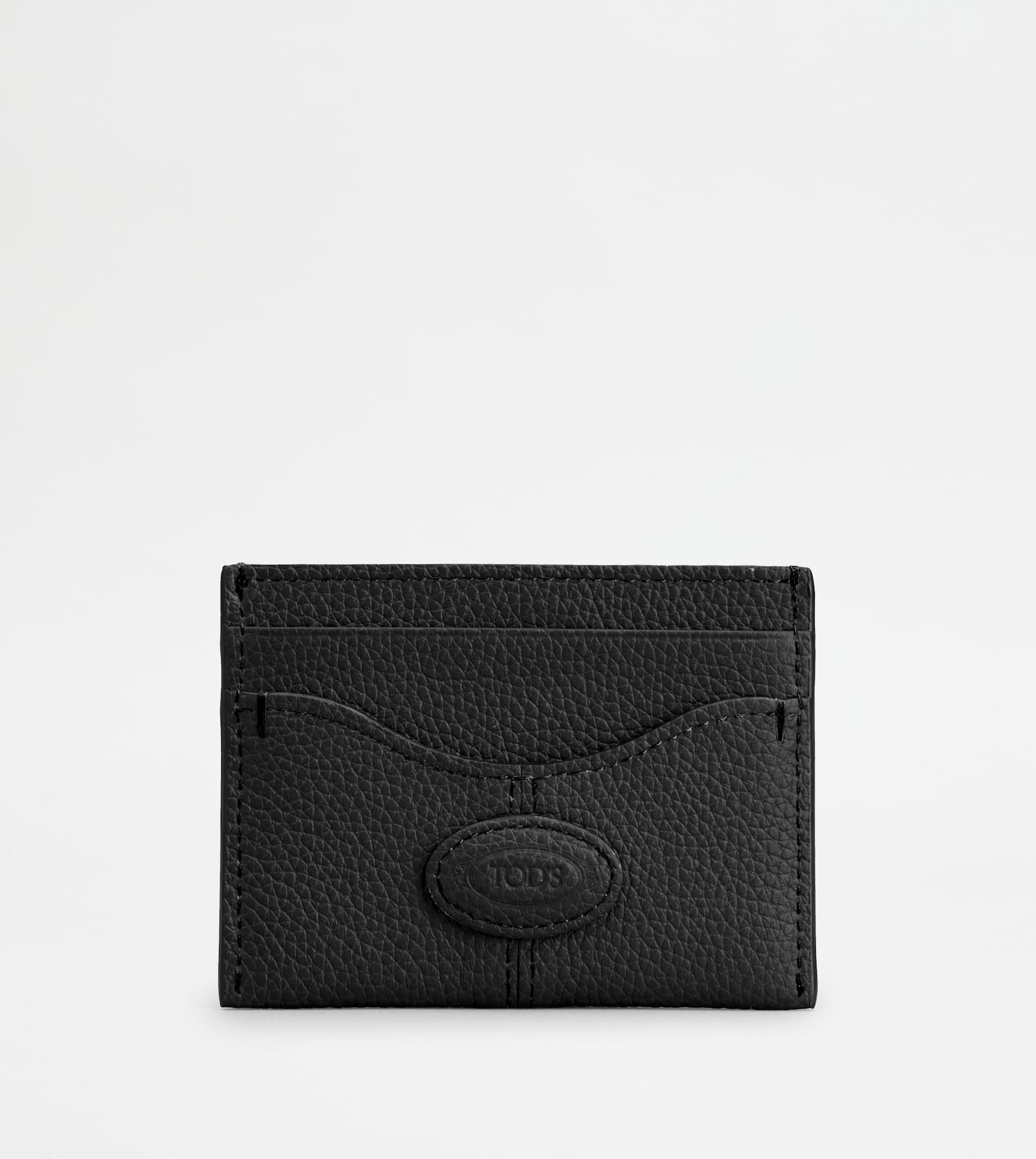 CARD HOLDER IN LEATHER - BLACK - 2
