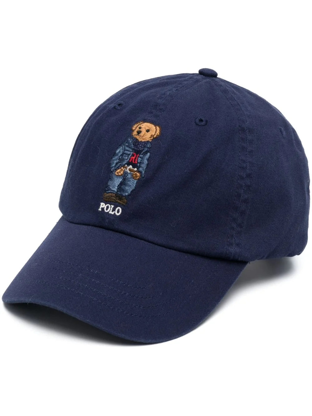 Polo Bear-embroidered cotton cap - 1