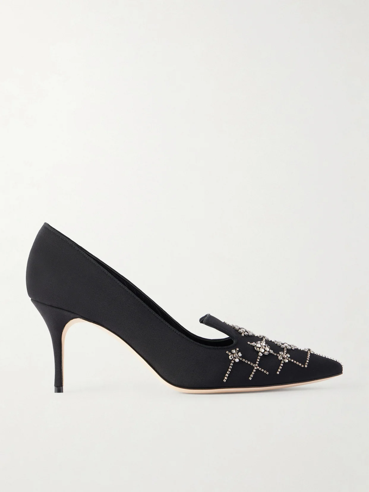Ralypla 70 Embellished Crepe De Chine Pumps - 1