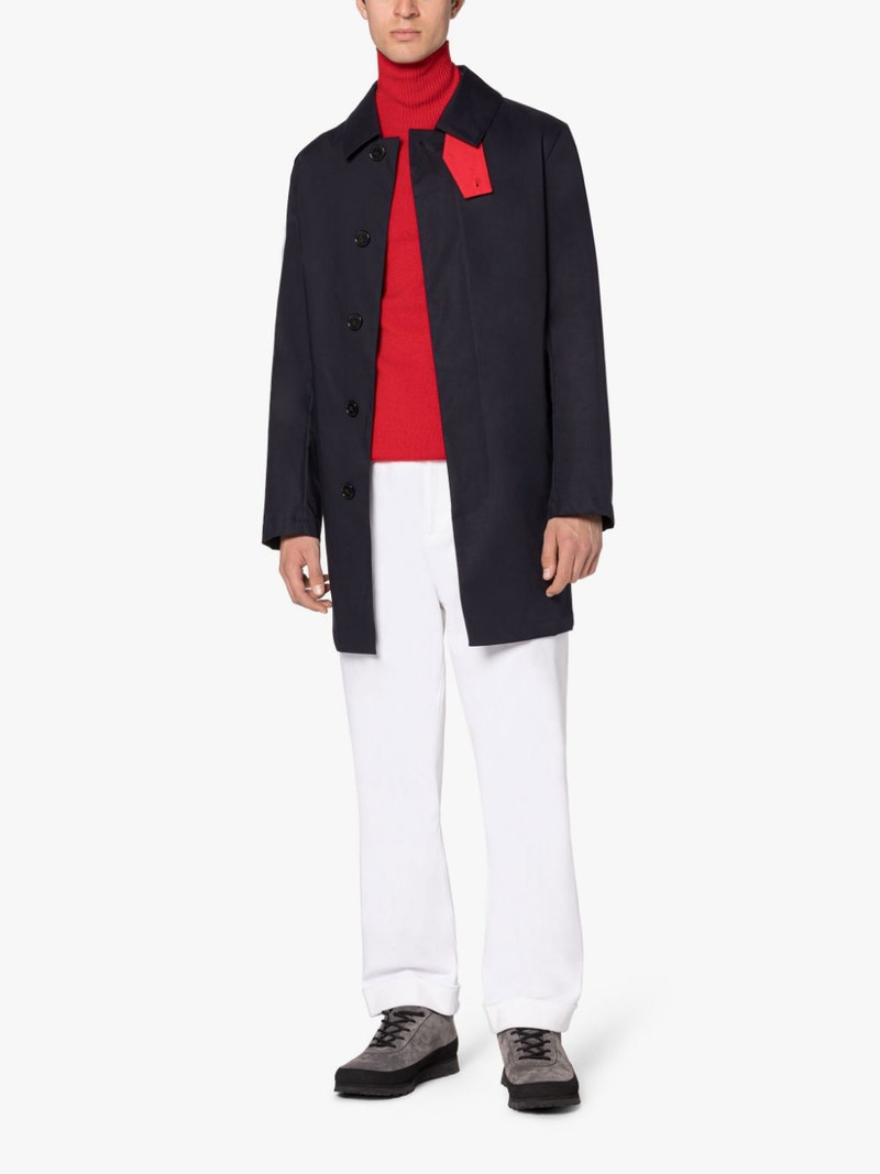 TARTAN CAMBRIDGE NAVY RAINTEC COTTON SHORT COAT 4