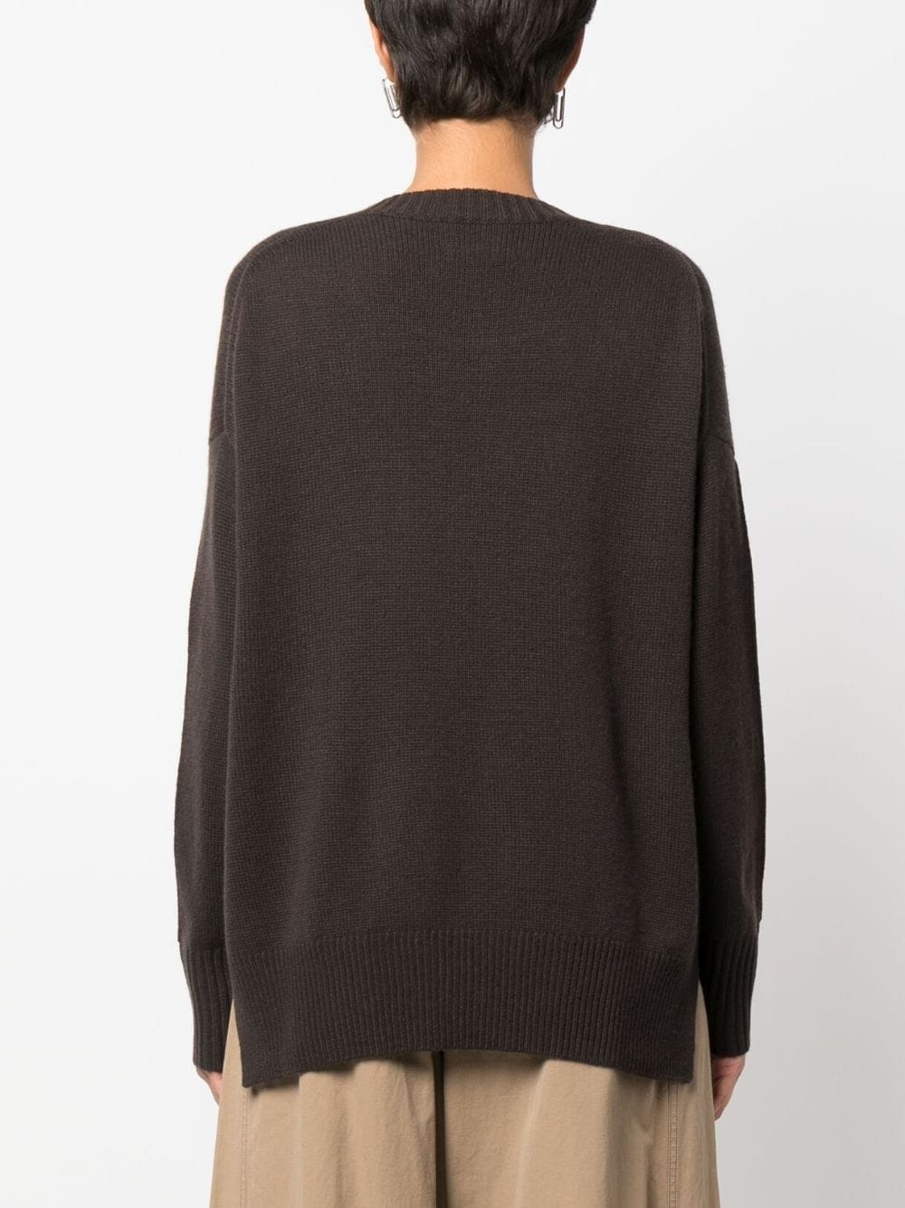 drop-shoulder cashmere jumper - 4