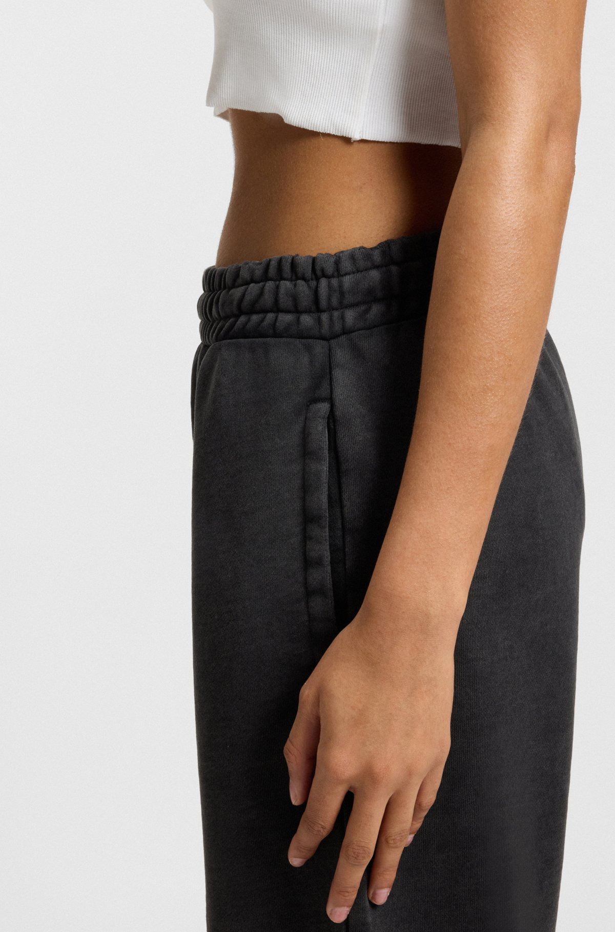 LOOSE-FIT TRACKSUIT BOTTOMS IN COTTON TERRY - 5