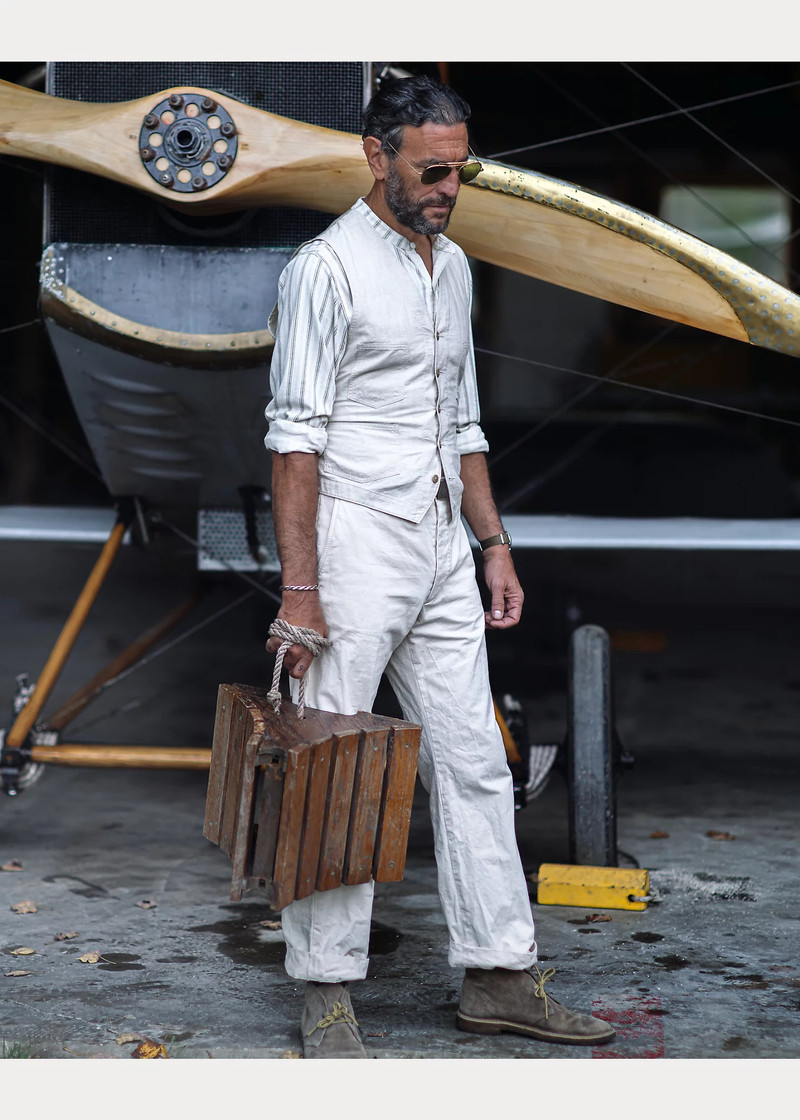 Striped Linen-Cotton Jersey Shirt 5