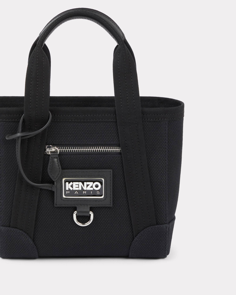 Mini 'KENZO Tag' canvas tote bag 3