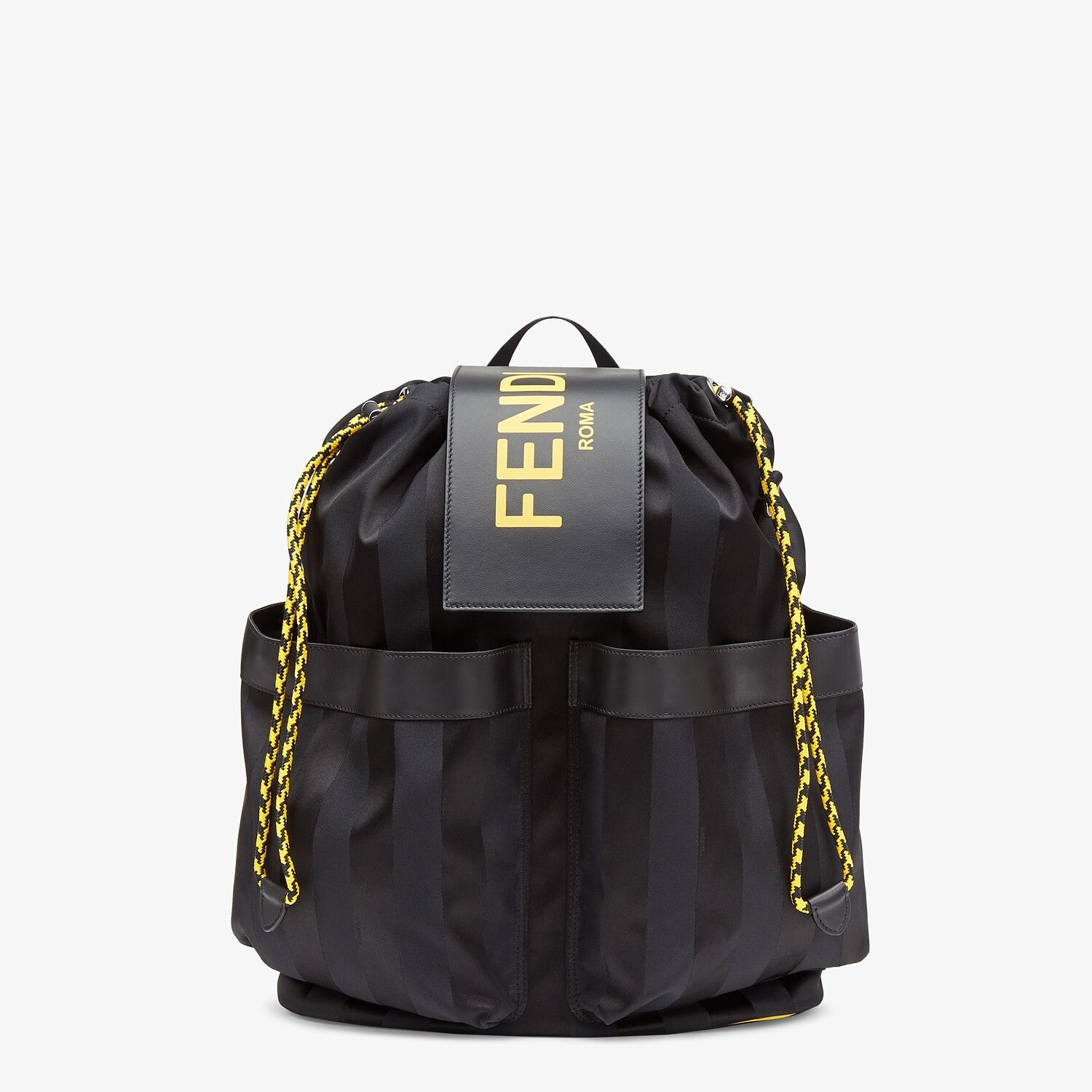 Black nylon backpack - 1