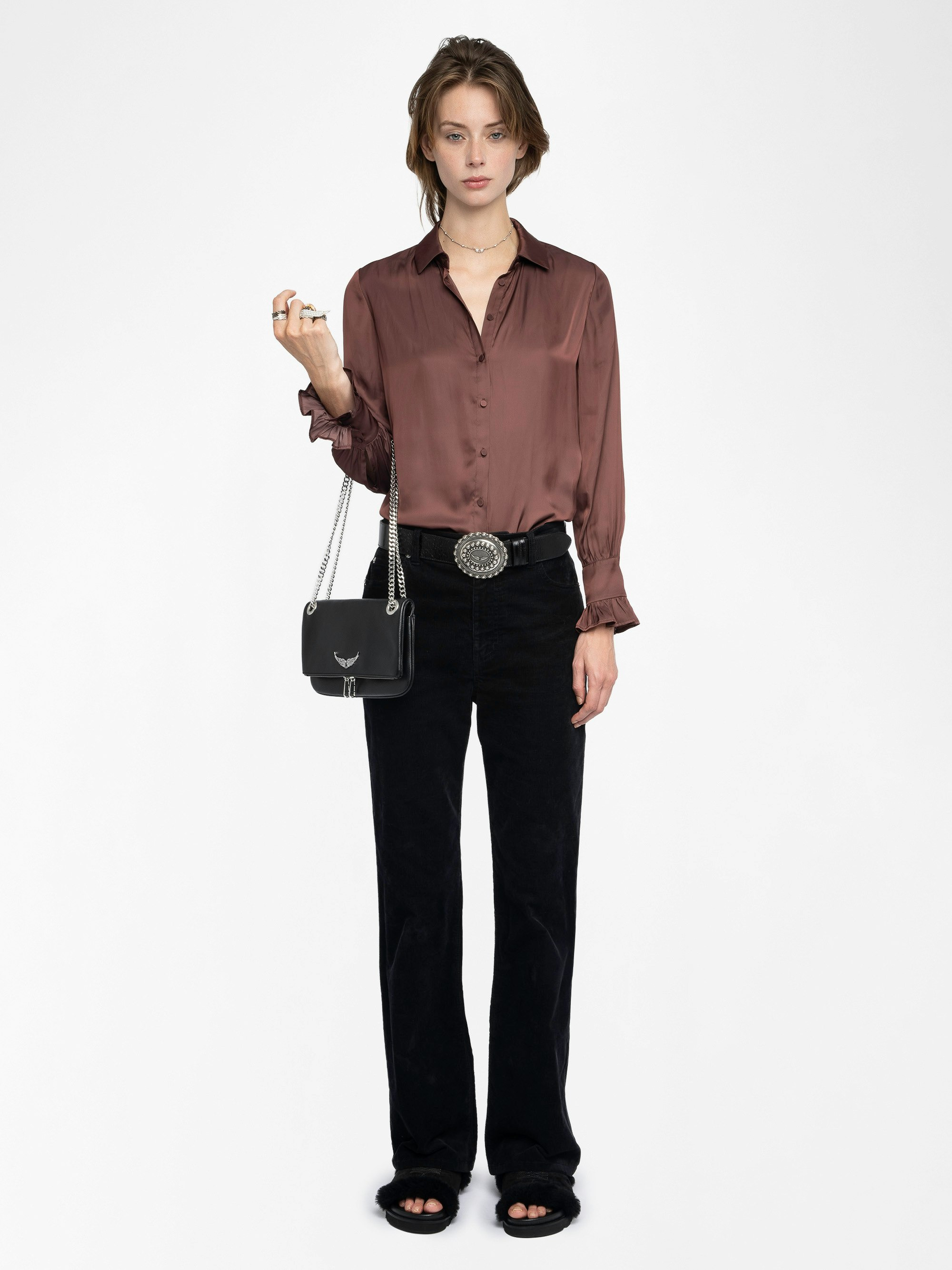 Thely Satin Shirt - 2