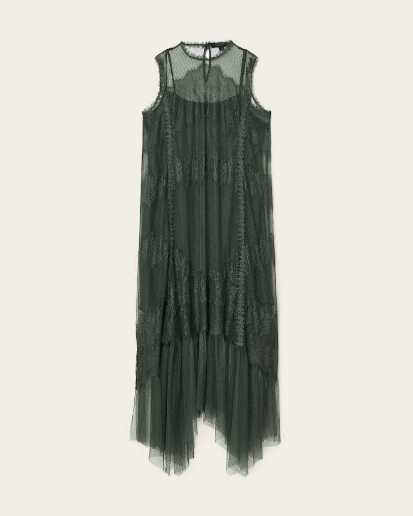 CLARA MESH MIDI DRESS - 1