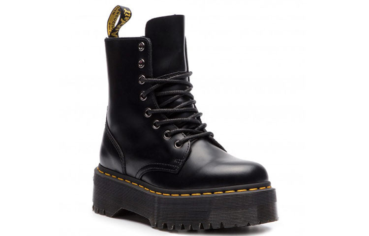 (WMNS) Dr. Martens Jadon Smooth Leather Platform Boot 'Black' 15265001 - 2