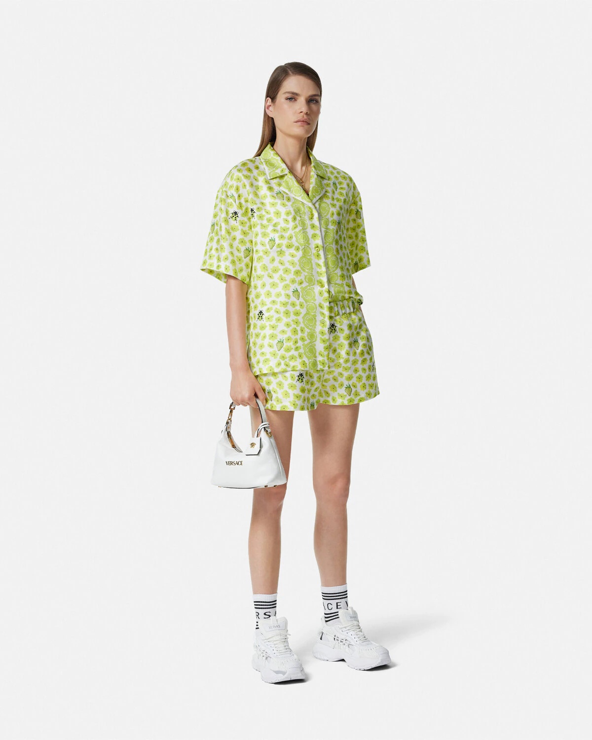 Strawberry Garden Silk Shirt - 2