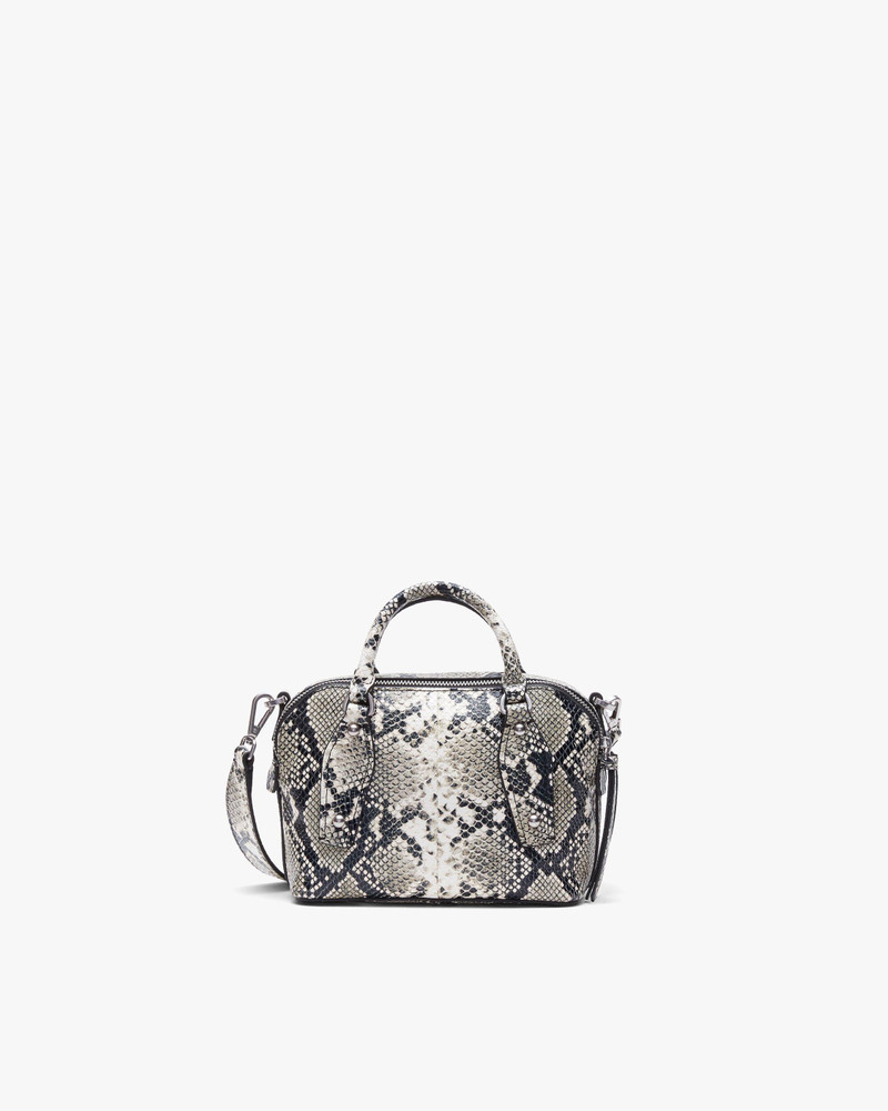 Gramercy Small Snakeskin Leather Satchel 5