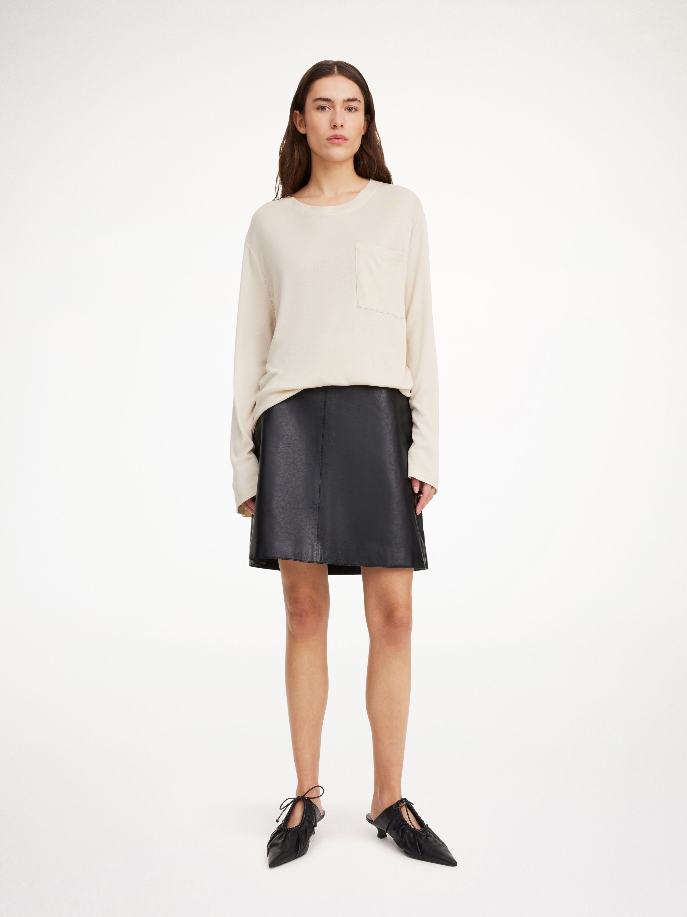 Coras leather mini skirt - 2