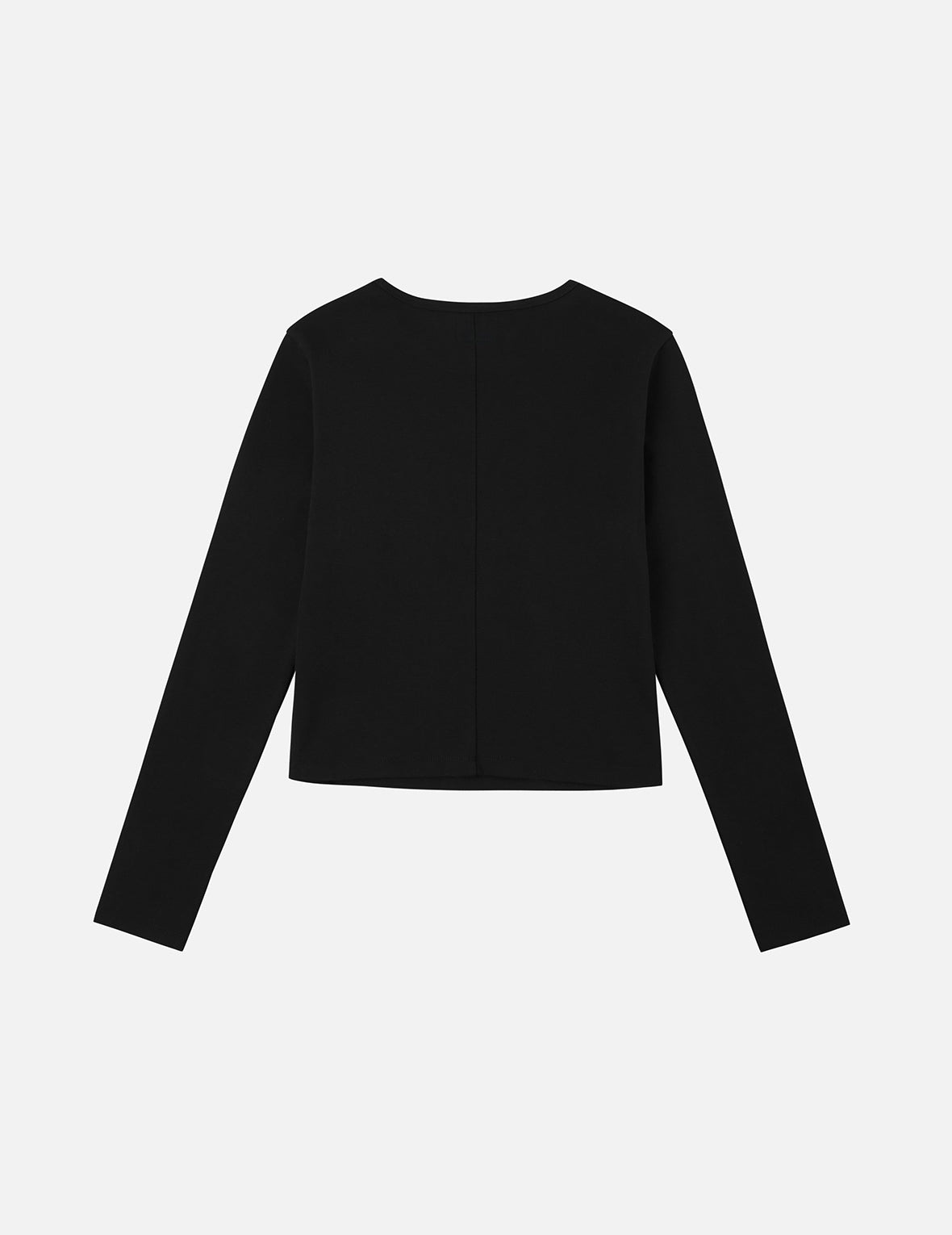 Seagull-shaped Cutout Design Fashion Fit Long-sleeve Top - 4