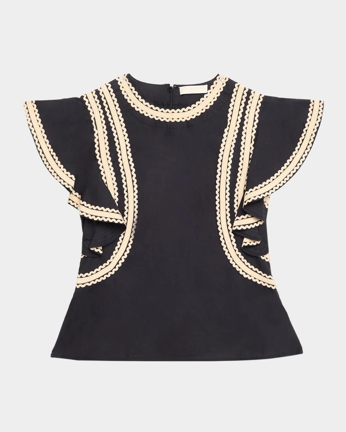 Anora Flutter-Sleeve Blouse - 1