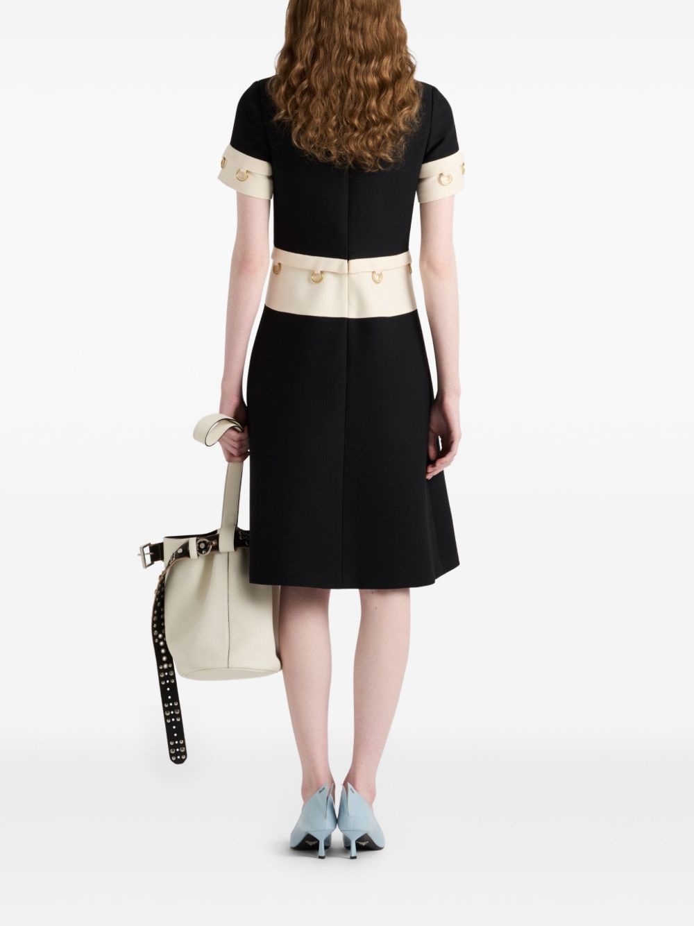ring-detail midi dress - 3