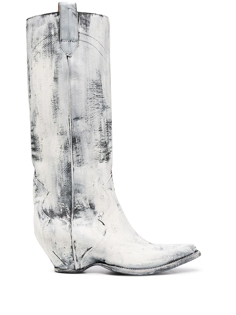 paint-effect Western boots - 1