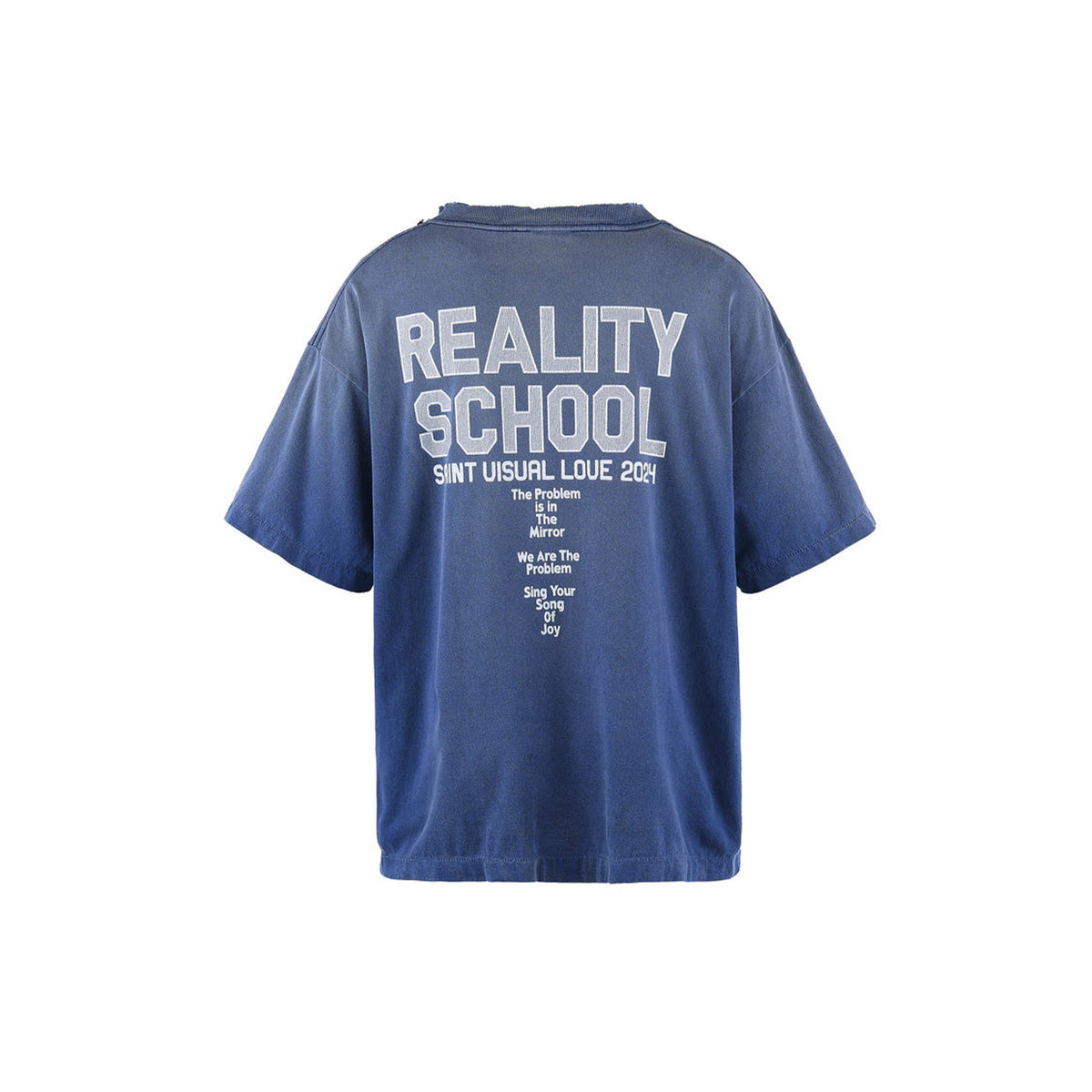 REALITY SCHOOL SHORT-SLEEVED T-SHIRT (NAVY) - 4