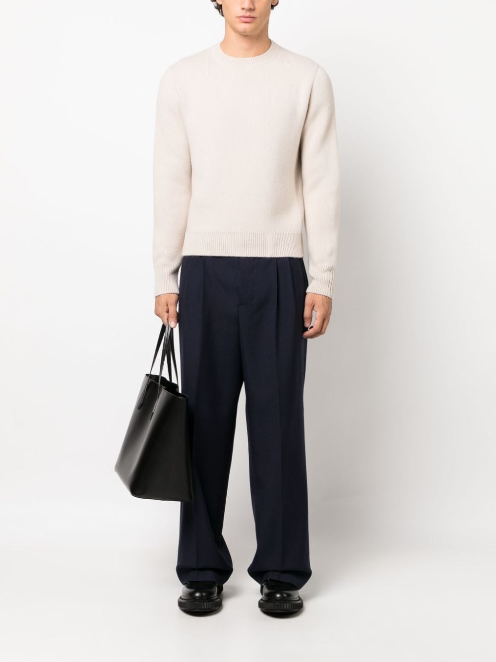 straight-leg tailored trousers - 2
