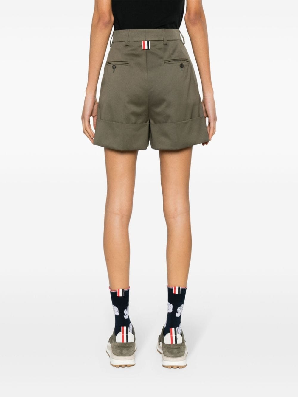 tailored cotton shorts - 4