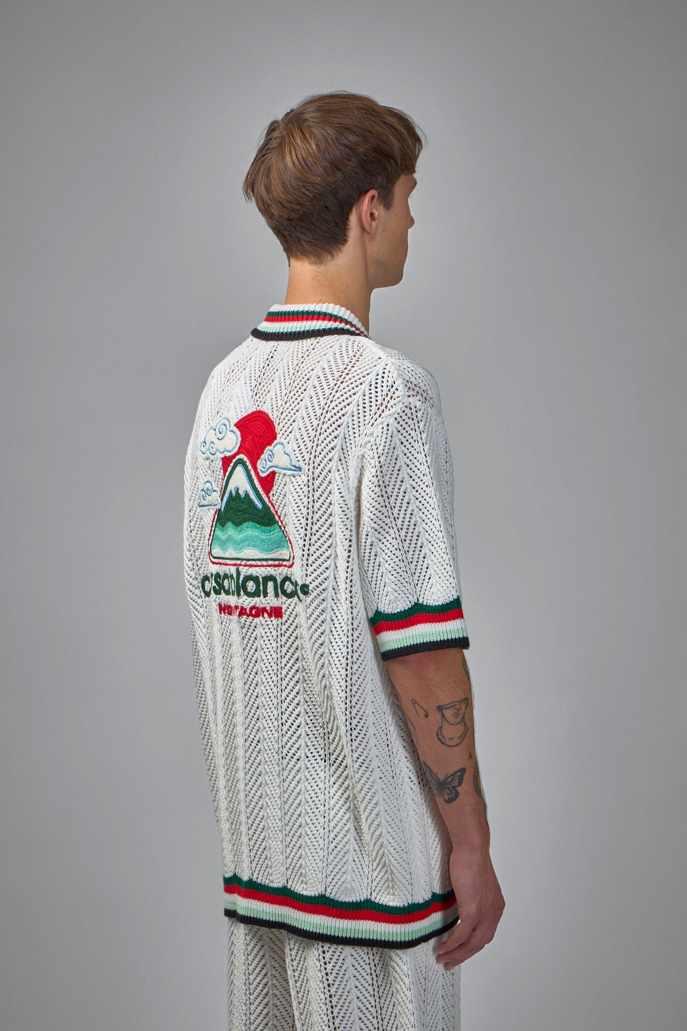 Sporty Faux Crochet Shirt - 3