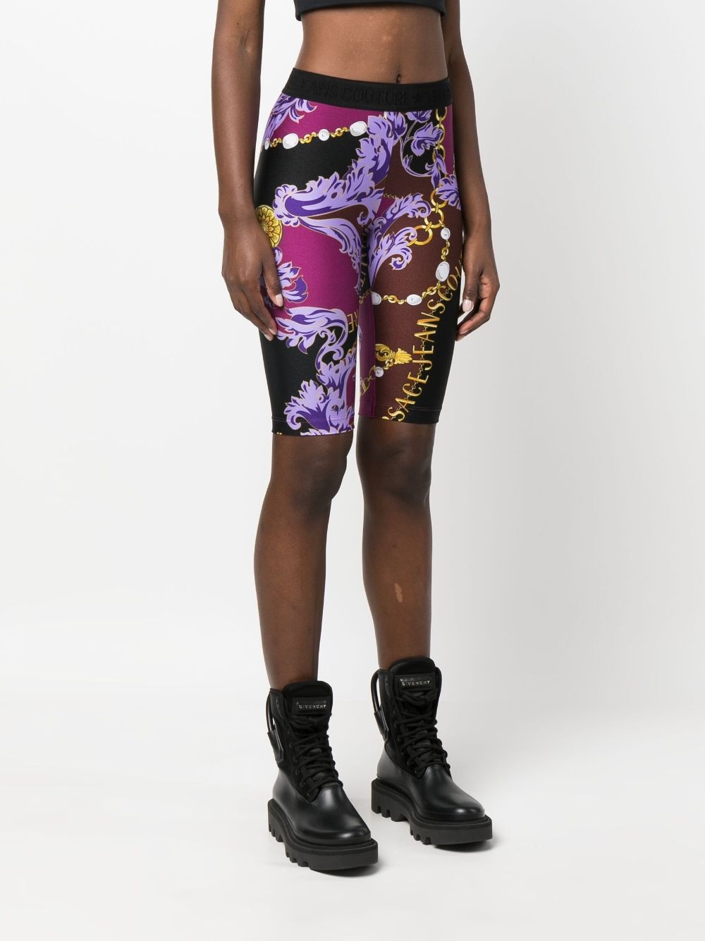 VERSACE JEANS COUTURE Baroque Couture-print cycling shorts