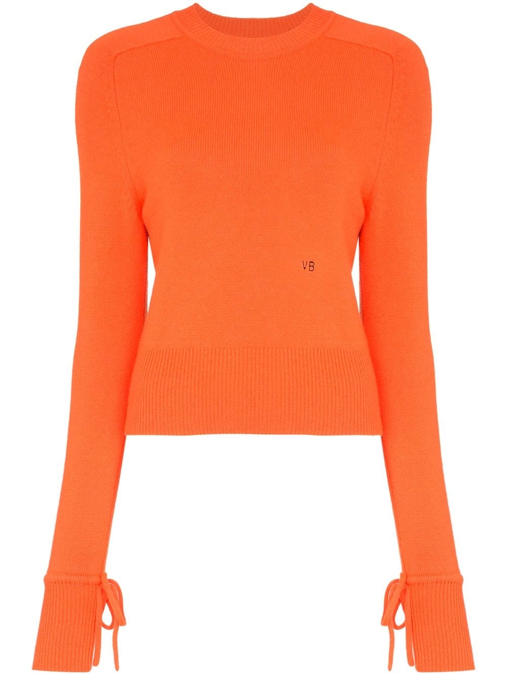 tie sleeve long-sleeved jumper - 1