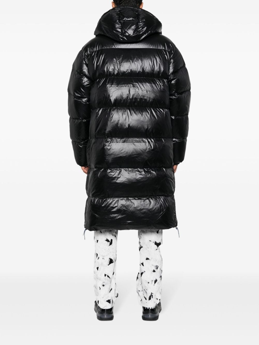 Trefoil-logo padded coat - 4