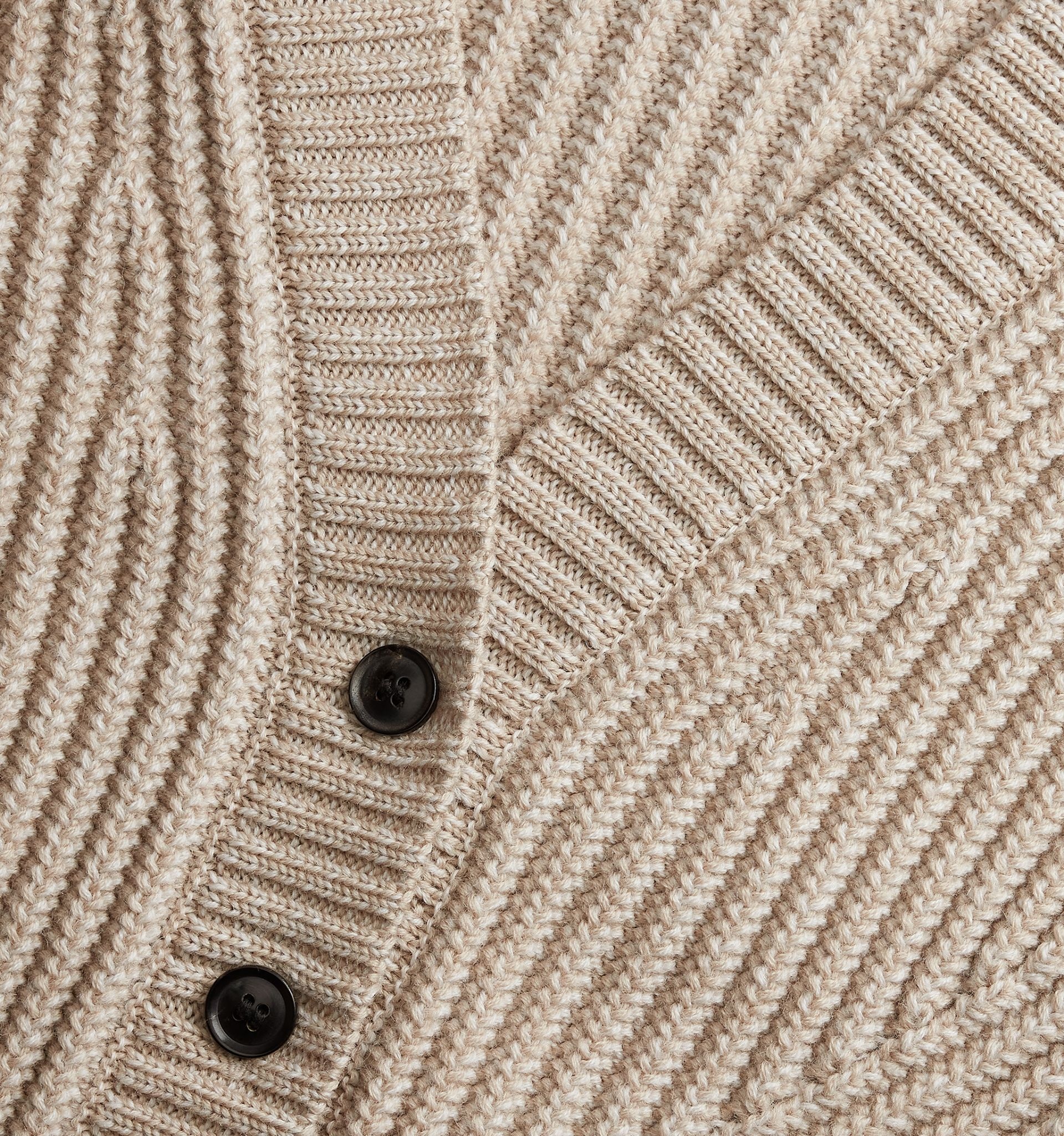 AMI Paris drop-shoulder cable-knit cardigan - Pink