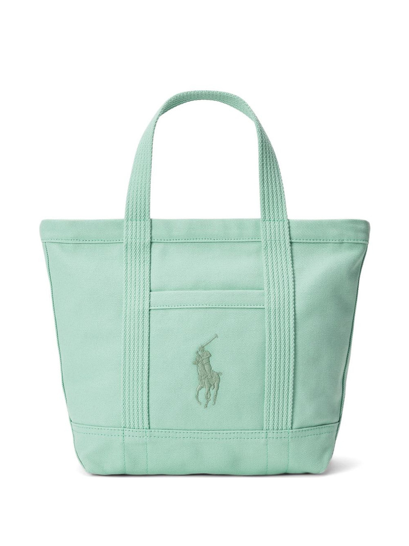 embroidered-logo tote bag 1