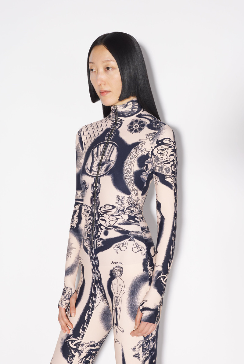 Jean Paul Gaultier THE HERALDRY TATTOO JUMPSUIT outlook