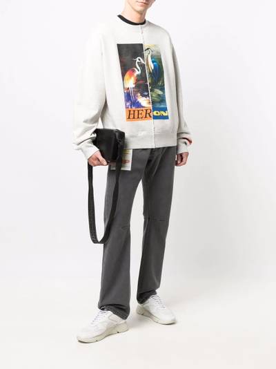 Heron Preston graphic logo-print sweatshirt outlook