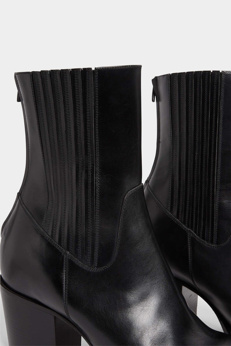 CITY MAN LEATHER HEELED BOOTS - 4