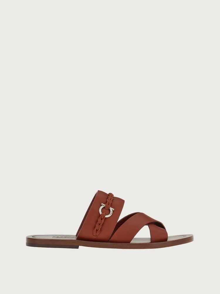 SANDAL WITH GANCINI ORNAMENT - 1