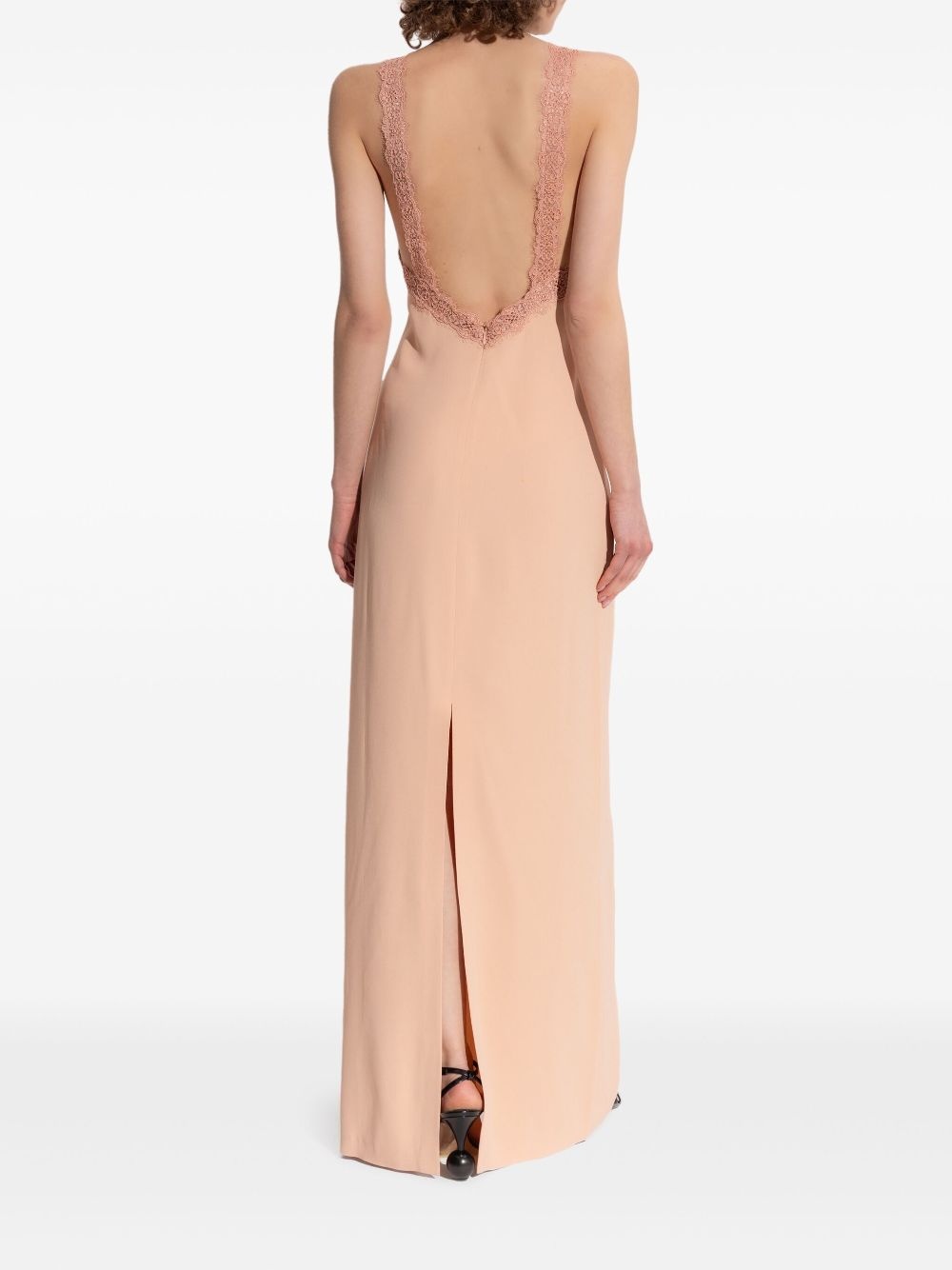 lace-trim dress - 4
