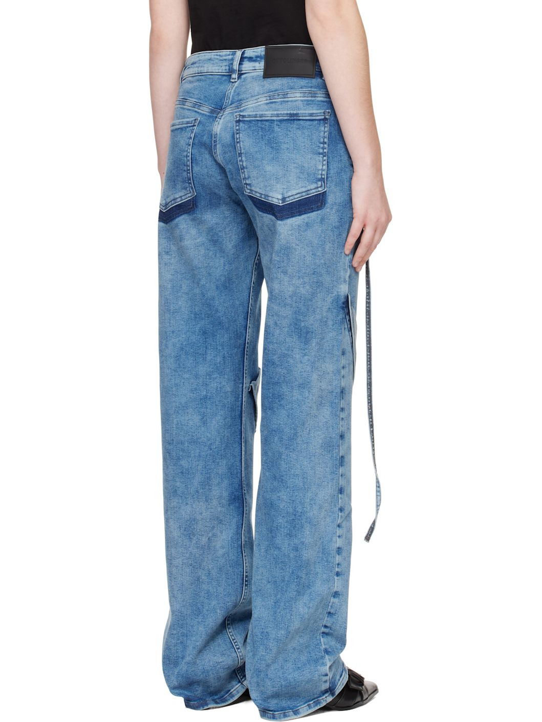 Blue Loose Fit Jeans - 3