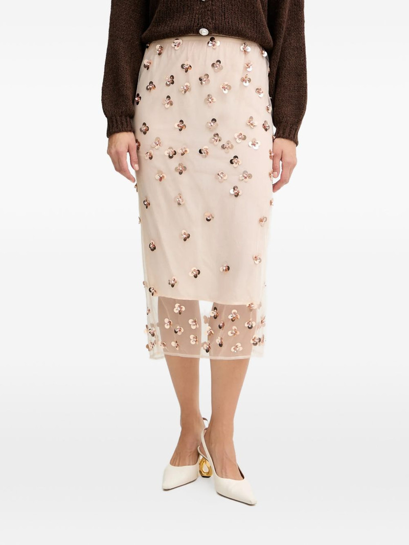 embroidered-detail midi skirt 1