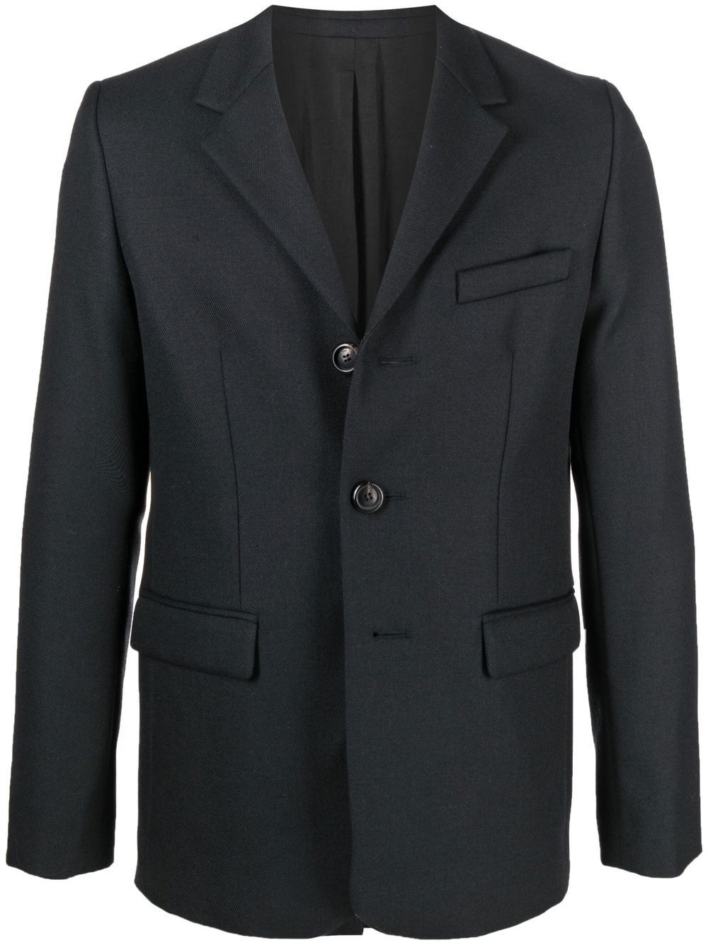 notched lapels single-breasted blazer - 1