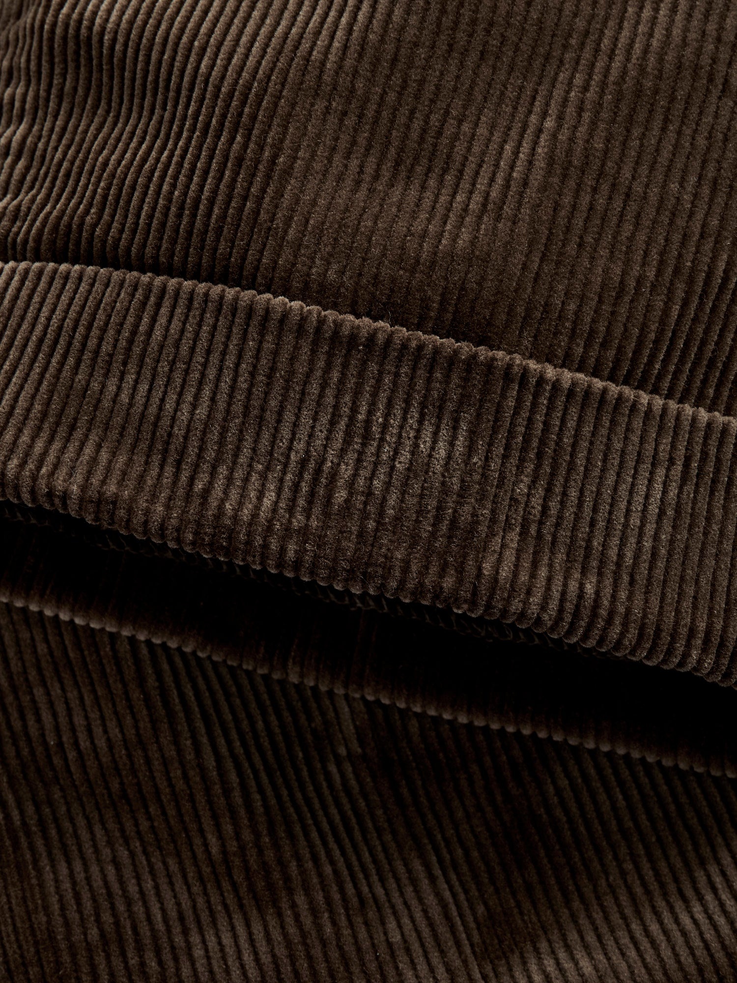 2-Pleat Corduroy Trousers in Dark Brown - 8