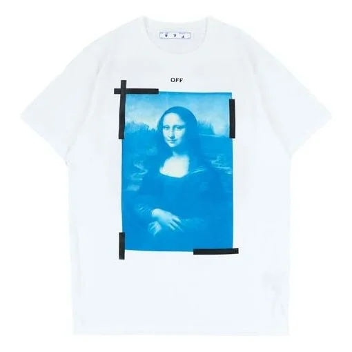 Off-White SS21 Pattern Printing Short Sleeve White OMAA027R21JER0020110 - 1